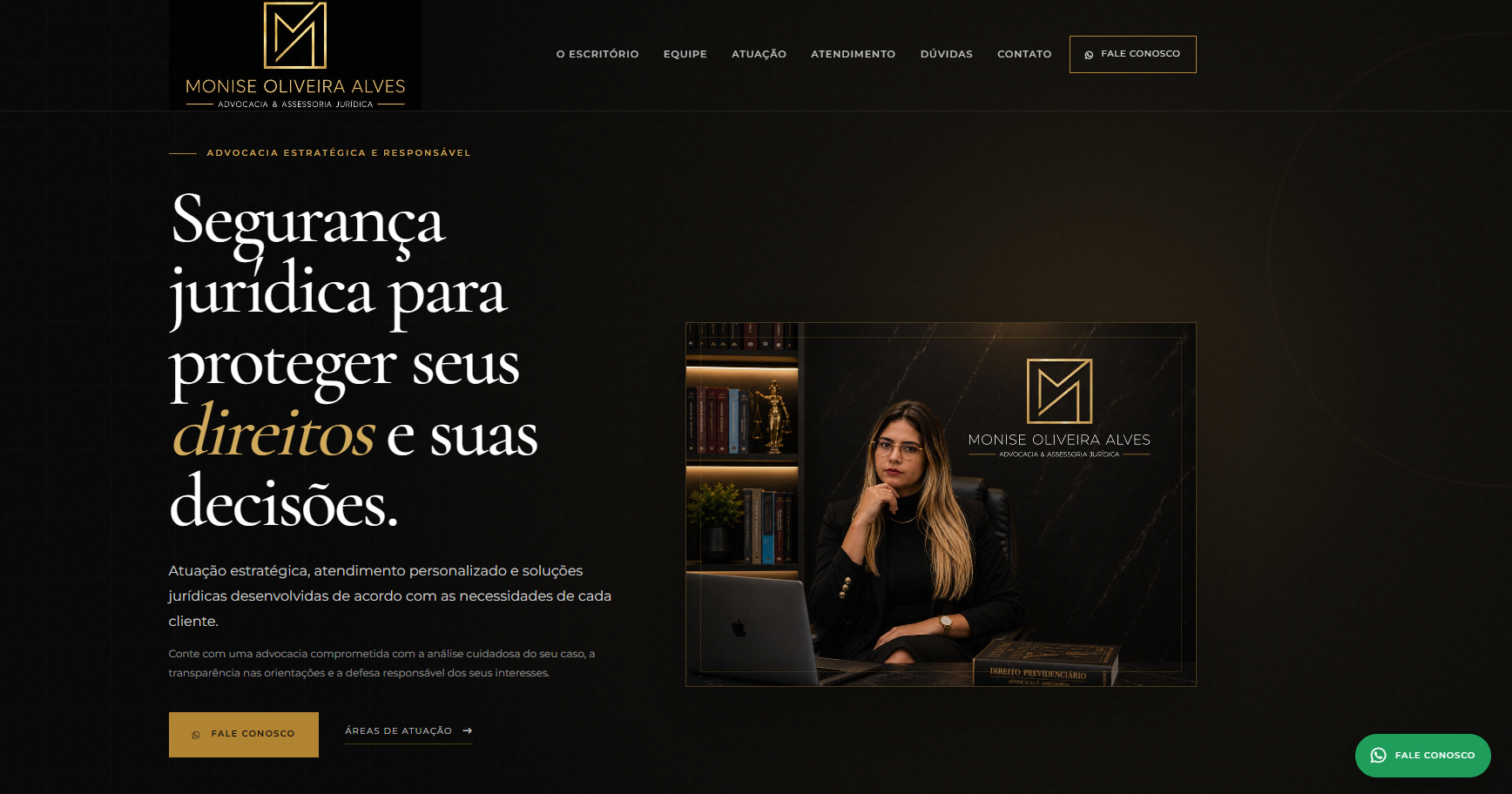 Site institucional do Dra Monise